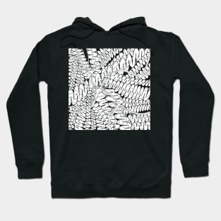 Black and White Squiggle Cyclone Hoodie